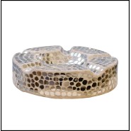 Cendrier PC - Facets Clear - En cristal transparent - Pacific Compagnie.