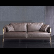 Canapé 150 - Paris - Bronze Cuir - Pacific Compagnie.