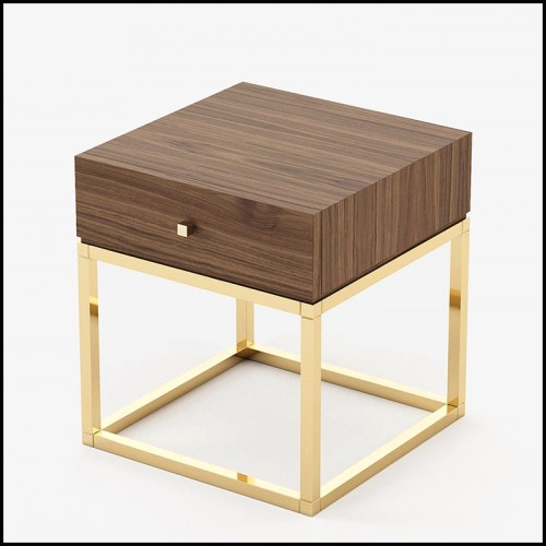 Table d'Appoint 174 - Ester Walnut - Moderne - Pacific Compagnie.