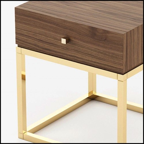 Side Table Laskasas - Ester Walnut