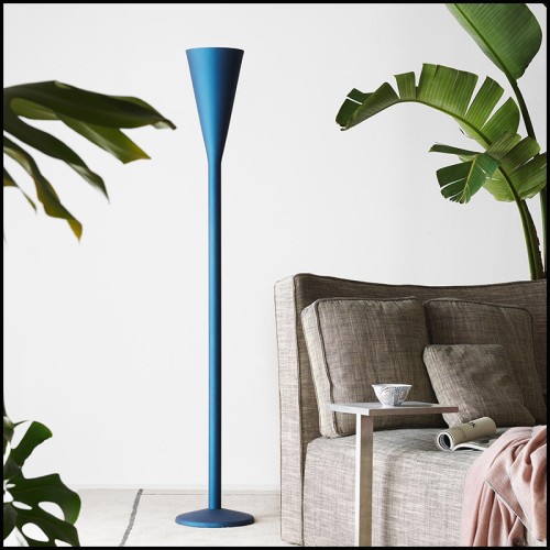Lampadaire 40 - Tulipe Blue - Salon - Pacific Compagnie.