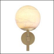 Applique 24 - Jade Brass | Wall Lamp 24- Jade Brass mounted - Pacific Compagnie.