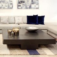 Table basse 152 - Garou - Métal noir - Pacific Compagnie.