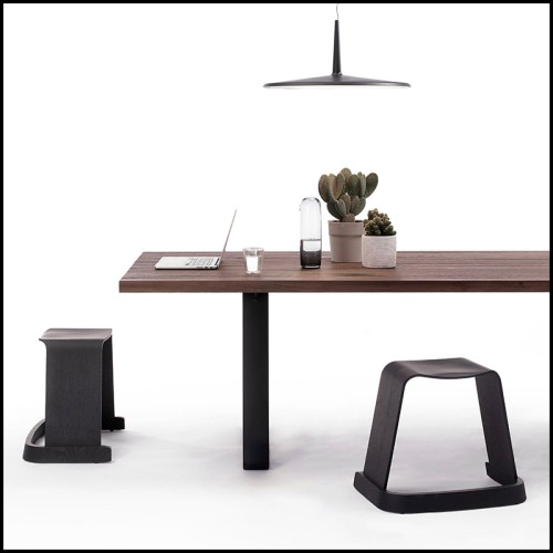 Tabouret 222 - Arch Black Oak - Assise confortable - Pacific Compagnie.