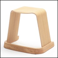 Tabouret 222 - Arch Natural Oak - Détail du bois - Pacific Compagnie.