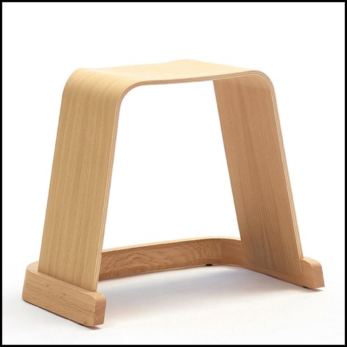 Stool Meridiani - Arch Natural Oak