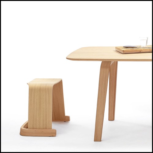 Stool Meridiani - Arch Natural Oak