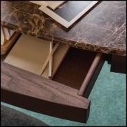 Coiffeuse 163 - Make-up Ash Stained Set - Miroir intégré - Pacific Compagnie.