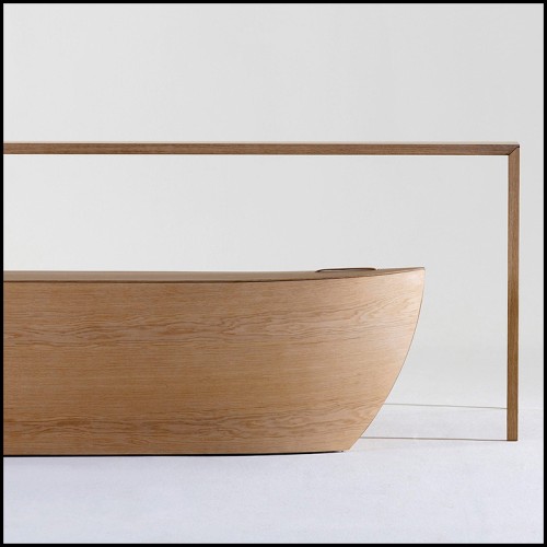 Banc 222 - Oak Bark - Finition brute - Pacific Compagnie.