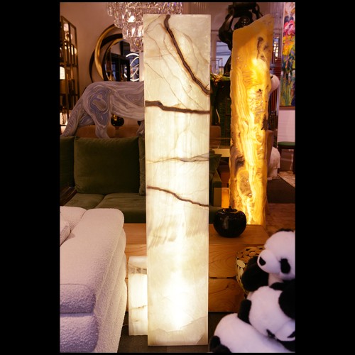 Lampadaire 223 - Onyx Polished Totem - Élégant éclairage - Pacific Compagnie.