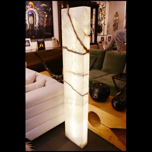 Floor Lamp 223- Onyx Polished Totem