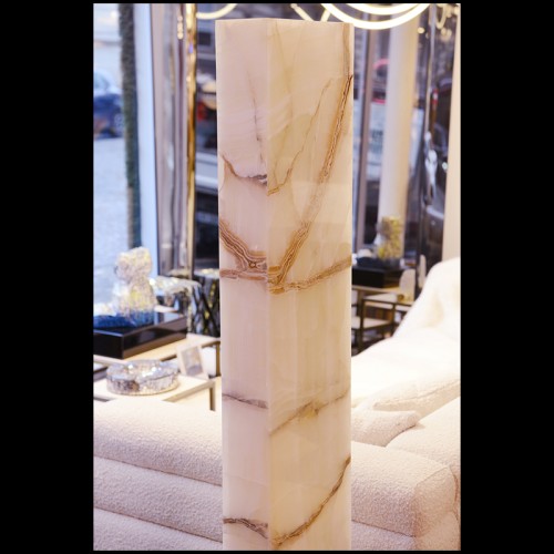 Floor Lamp Fashion for Floors - Onyx Polished Totem