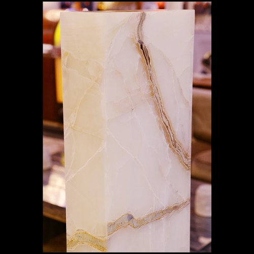 Floor Lamp Fashion for Floors - Onyx Polished Totem