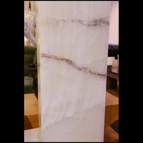 Floor Lamp Fashion for Floors - Onyx Polished Totem