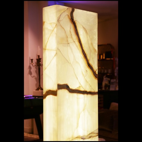 Floor Lamp Fashion for Floors - Onyx Polished Totem