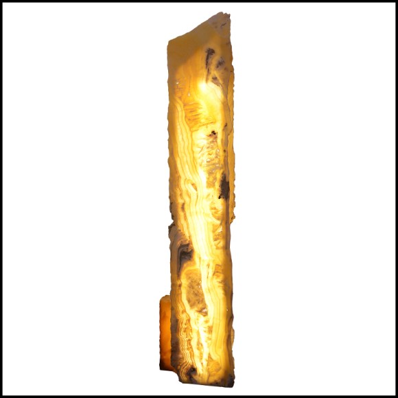 Floor Lamp 223- Onyx Raw Totem