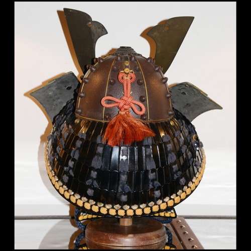 Casque 79 - Samurai Yoroi Kabuto | Helmet Thjierry Gerbert- Samurai Yoroi Kabuto - Rare Samurai Yoroi Kabuto helmet for display 