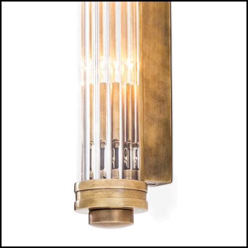 Applique 24 - Gascogne Brass S | Wall Lamp Eichholtz- Gascogne Brass S - Brass Finished Wall Lamp - Pacific Compagnie.