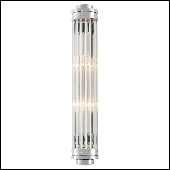 Applique 24 - Gascogne Nickel S | Wall Lamp Eichholtz- Gascogne Nickel S - Stylish nickel sconce with a contemporary edge - Paci