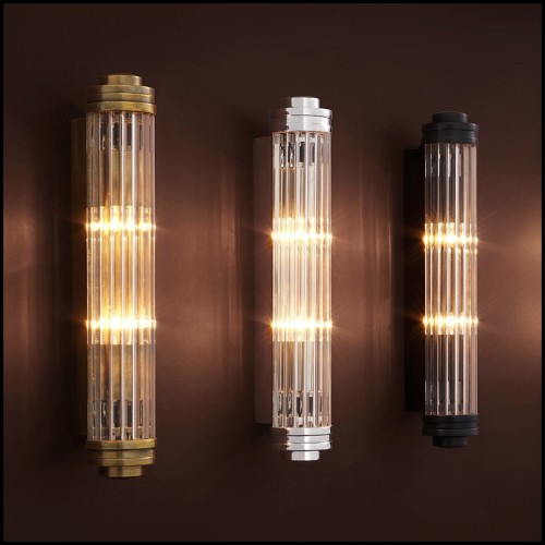 Applique 24 - Gascogne Nickel S | Wall Lamp Eichholtz- Gascogne Nickel S - Exquisite Eichholtz wall lamp in Gascogne nickel - Pa