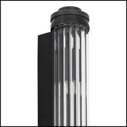 Applique 24 - Gascogne Gunmetal S - Gunmetal sconce with sleek Gascogne design - Pacific Compagnie.