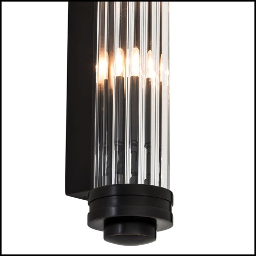 Applique 24 - Gascogne Gunmetal S - Contemporary wall lamp in gunmetal finish - Pacific Compagnie.