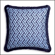 Coussins 24 - Doris S Blue - Ambiance bleue - Pacific Compagnie.