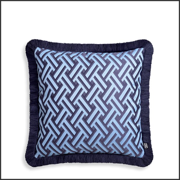 Coussins 24 - Doris S Blue - Bleu moderne - Pacific Compagnie.