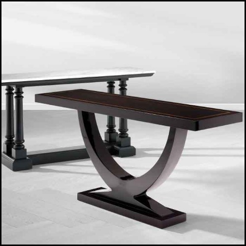 Console 24 - Umberto | Console Umberto - Eichholtz smoked eucalyptus wood console - Pacific Compagnie.