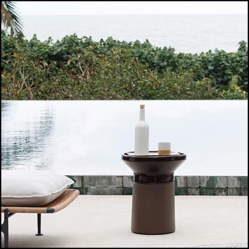 Table d'Appoint 45 - Lonum Choco - Salon - Pacific Compagnie.