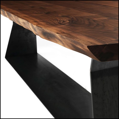 Dining Table in matte black finish 24-Bell Rive B