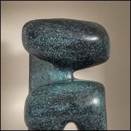 Sculpture 190-Alan Blue Green Bronze