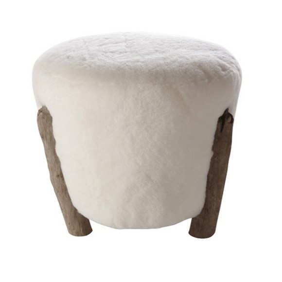Tabouret 31 - Nagori - Bois massif - Pacific Compagnie.