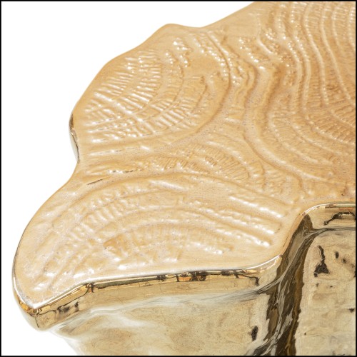 Side Table Luxury Art (Boca Do Lobo) - Heaven Gold Low Ceramic