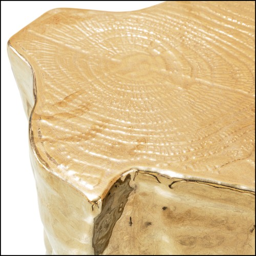 Side Table Luxury Art (Boca Do Lobo) - Heaven Gold Low Ceramic