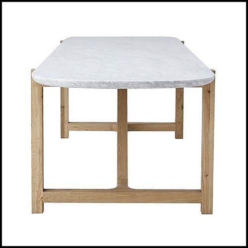 Dining Table 31 - Stoneleaf - Luxury stone-leaf pattern dining table - Pacific Compagnie.