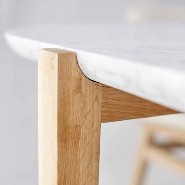 Dining Table 31 - Stoneleaf - Elegant wooden dining table with stoneleaf design - Pacific Compagnie.