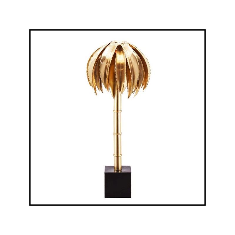 Table Lamp 162- Brass Palms High