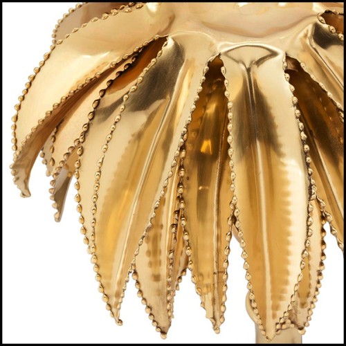 Table Lamp 162 - Brass Palms High - Lampe Palms laiton salon - Pacific Compagnie.