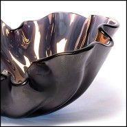 Bowl 190- Petal Bronze Shiny Glass