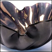 Bowl 190- Petal Bronze Shiny Glass