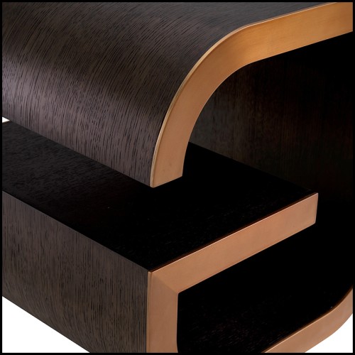 Table d'Appoint 24 - Galan - Laiton brossé - Pacific Compagnie.