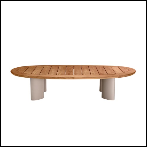 Table Basse 24 - Free Form Outdoor - Résine tressée - Pacific Compagnie.