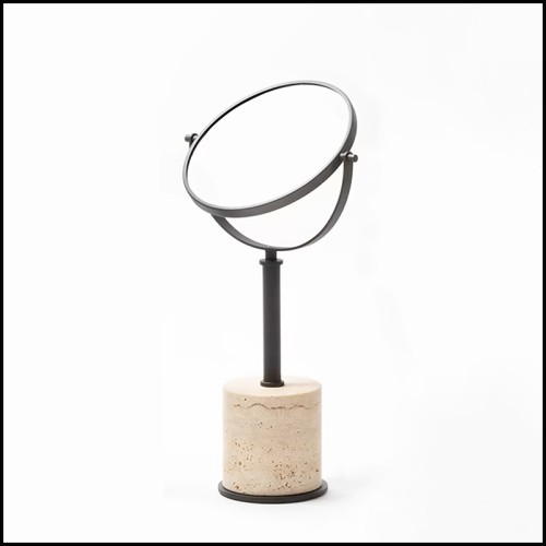 Miroir 189 - Emma Travertine Stand - Décoration intérieure - Pacific Compagnie.
