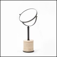 Miroir 189 - Emma Travertine Stand - Décoration intérieure - Pacific Compagnie.