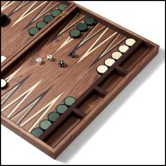 Backgammon 172 - Rodan Walnut - Artisanat d'art - Pacific Compagnie.