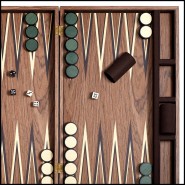 Backgammon 172 - Rodan Walnut - Esprit vintage - Pacific Compagnie.