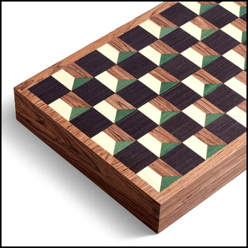 Backgammon 172 - Rodan Walnut - Finition luxueuse - Pacific Compagnie.