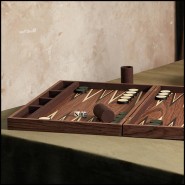 Backgammon 172 - Rodan Walnut - Détails soignés - Pacific Compagnie.