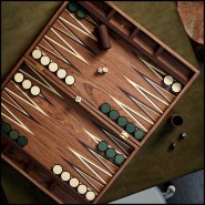 Backgammon 172 - Rodan Walnut - Noyer massif - Pacific Compagnie.